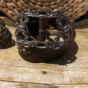 BKE | Leather Rhinestone Studded Belt